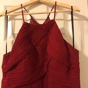 Bill Levkoff style #7001 cranberry dress